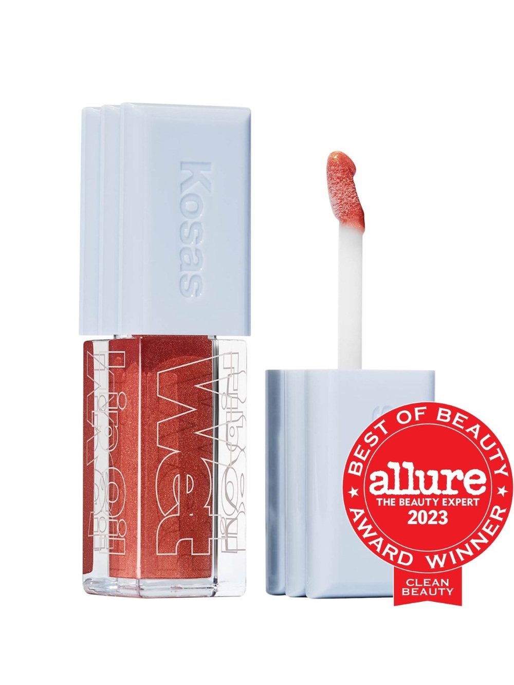 Kosas Wet Lip Oil Gloss - Shimmery Rose (Allure Award Winner) in Dip!